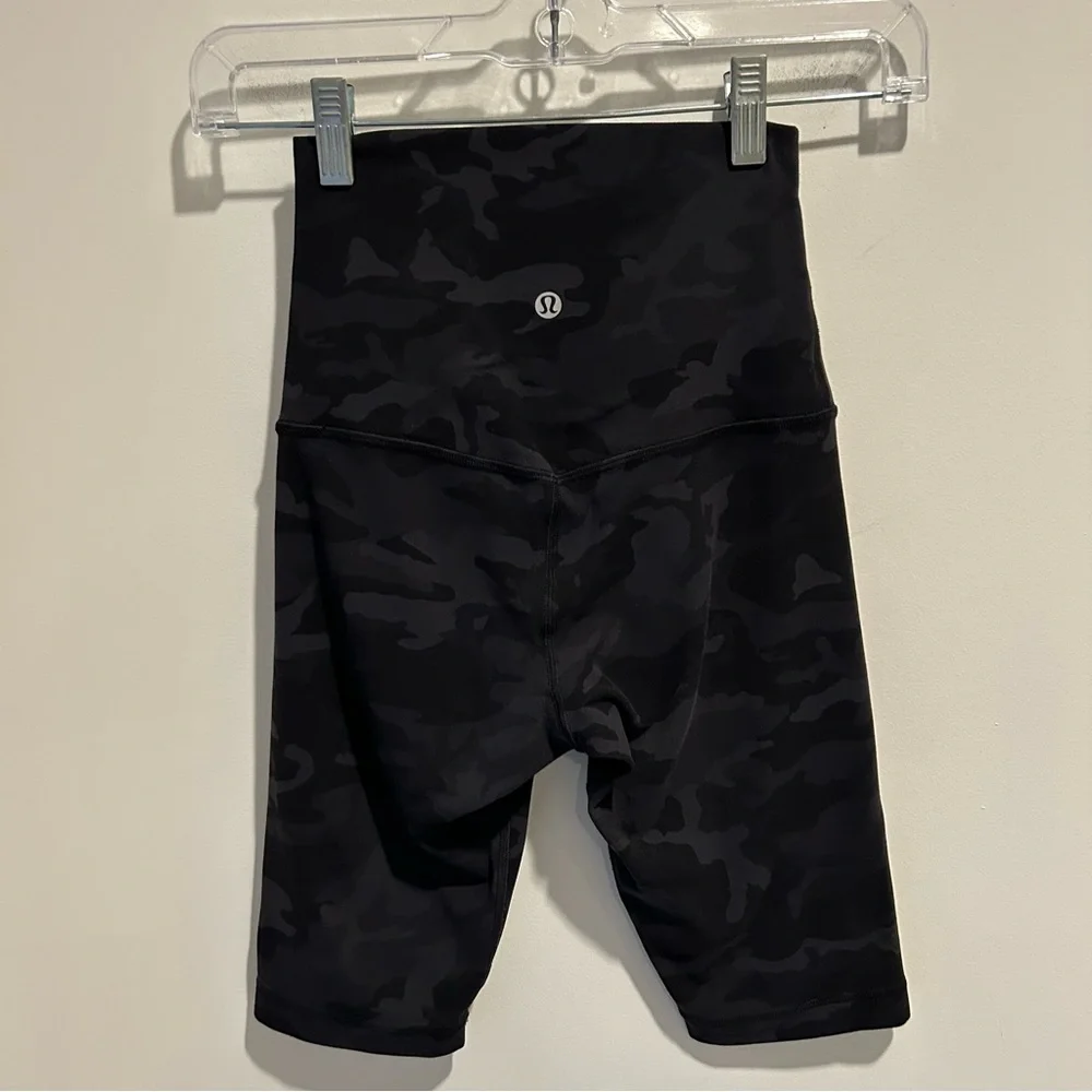 Lululemon Align Super High Rise Short *10” Incognito Camo Multi Grey Size 2